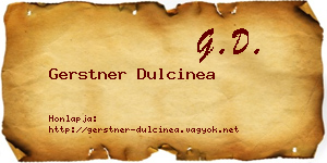 Gerstner Dulcinea névjegykártya
